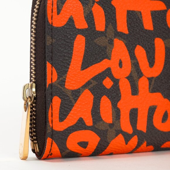 Louis Vuitton Zippy Orange Monogram Graffiti Coin Purse - Picture 6 of 11
